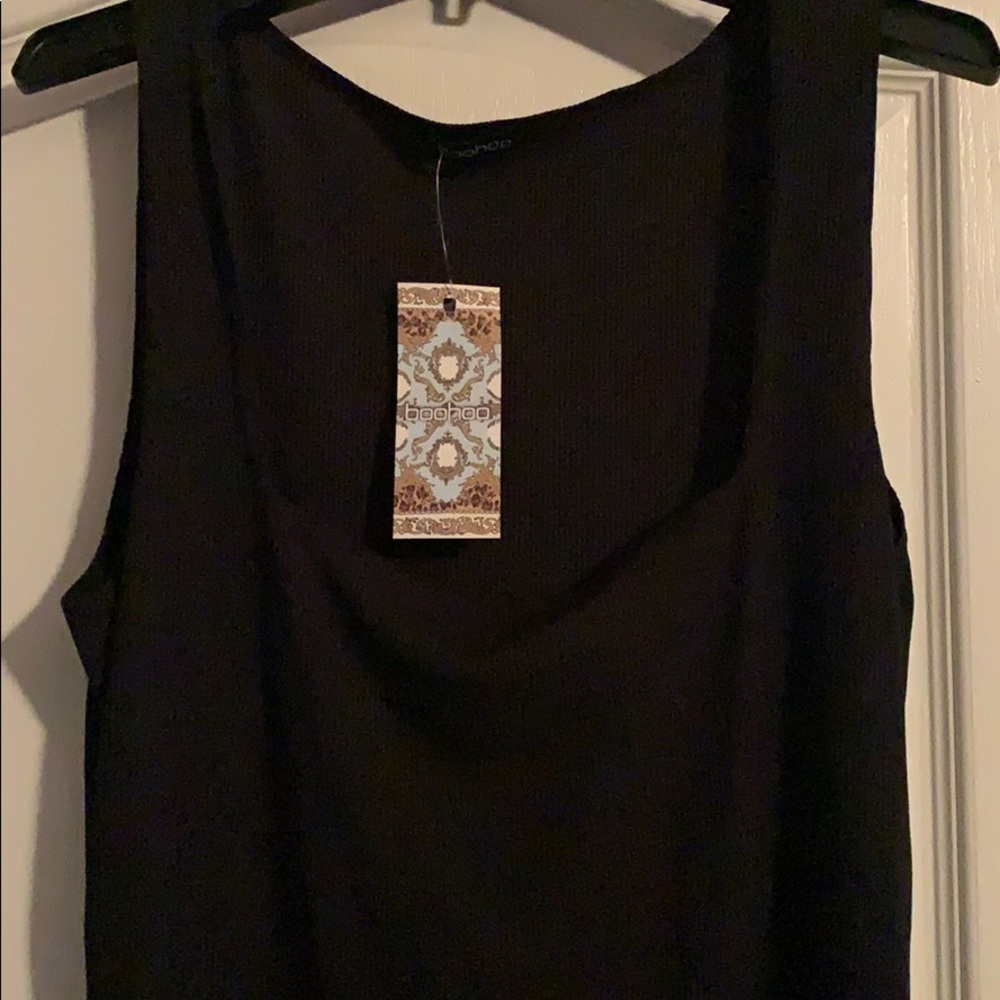 Boohoo Ribbed midi dress & duster set NWT